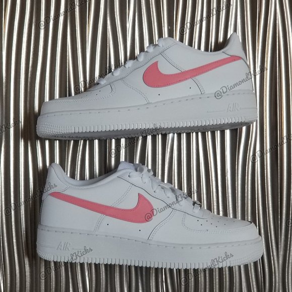 Custom Nike Air Force 1 Custom White Pink - Picture 2 of 3